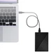 Портативний жорсткий диск Western Digital (WD), 2 ТБ, USB 3.0, My Passport Edition, 2,5 дюйма, чорний, механічний жорсткий диск, зовнішній для ноутбука, велика місткість, із шифруванням, для сімейного зберігання. - зображення 3
