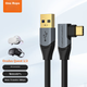 Кабель CABLE CREATION з колінним роз'ємом USB 3.1 для підключення камери, Oculus Quest 2, кабель для потокового передавання Piconeo 3/4 VR-гарнітури та окулярів, 5 метрів - изображение 4