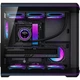 Корпус SAMA Giant Wave 3 Black для настільного комп'ютера Seaside ATX з високою прозорістю, вигнутим склом, вбудованою світловою стрічкою ARGB, задньою панеллю материнської плати, 360-градусним радіатором, швидкознімним Type-C - изображение 2