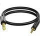 Аудіокабель ZHENWEI ZW-KNX042 Mini Jack 3.5 мм — Jack 6.35 мм 5 м Silver - зображення 2