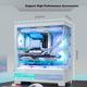 Корпус для материнської плати PHANTEKS XT523 View White Seaside View із загартованого скла Full-View ATX для настільного комп'ютера (бічна світлова стрічка ARGB/підтримка водяного охолодження 360 мм/Type-C) - изображение 7