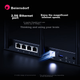 Beirui Pugongying X5Pro Корпоративний маршрутизатор AX3000 Бездротовий гігабітний WiFi 6 Двопортовий агрегаційний порт WAN 2,5 г Мережевий порт USB Віддалена мережа NAS Інтранет Проникнення Відеомоніторинг Медичне страхування - изображение 4