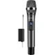Беспроводной FM-микрофон SANSUI True U-Range, металлический, двухканальный, профессиональный для домашнего караоке, пения, совещаний, выступлений и уличных звуковых систем. - изображение 1