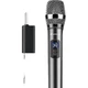 Беспроводной FM-микрофон SANSUI True U-Range, металлический, двухканальный, профессиональный для домашнего караоке, пения, совещаний, выступлений и уличных звуковых систем. - изображение 3