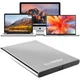 Зовнішній жорсткий диск KESU з шифруванням, 320 ГБ, USB 3.0, K201, 2,5 дюйма, колір Noble Metal Bright Silver, для резервного копіювання файлів і світлин, великий USB-накопичувач. - зображення 7