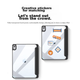 Чохол для iPad UGREEN з тримачем для олівців для iPad 11/10, сумісний з 11-дюймовим чіпом A16 2021 року та 10-м поколінням 2020 року, повний захист, прозора підставка, тонкий чохол із захистом від вигину - изображение 13