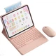 Защитный чехол BOW Hangshi HC018 для iPad 2019/20, совместим с планшетами 10,2 дюйма, подходит для Apple Air 4/5, съемный магнитный чехол с держателем для стилуса, розовый цвет «вишневый цветок». - изображение 2