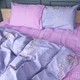Простирадло Бязь 17-0760 Violet blossoms 110*160 - зображення 2