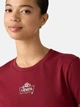 Koszulka damska bawełniana Levi`s The Perfect Tee Emb Rose Bw Warm 17369-3497 L Bordowa (5401235278915) - obraz 3