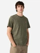Футболка бавовняна довга чоловіча Levi`s Ss Original Hm Tee Max Stripe 56605-0314 L Хакі (5401235287443) - зображення 1