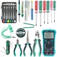 Набор инструментов для ремонта электроники Pro'sKit PK-616H, состоящий из 35 предметов, включая отвертки и паяльник. - изображение 2