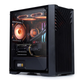 Корпус для комп'ютера Wanjia Accordion Black, малий корпус для настільного комп'ютера Matx, скляна бічна панель, підтримує водяне охолодження 240 В, організатор кабелів, USB 3.0, окремий відсік для блока живлення, пилонепроникний та легкий в очищенні - зображення 4