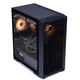 Корпус для комп'ютера Wanjia Accordion Black, малий корпус для настільного комп'ютера Matx, скляна бічна панель, підтримує водяне охолодження 240 В, організатор кабелів, USB 3.0, окремий відсік для блока живлення, пилонепроникний та легкий в очищенні - зображення 8