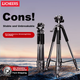 Штатив LINGCHEN для камери-штатива для DSLR бездзеркальних смартфонів Sony Canon, потокової фотографії на відкритому повітрі, портативний 3D-підвіс, професійний стабільний кронштейн із захистом від тремтіння 1,5 метра - изображение 2