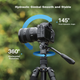 Штатив-монопод Fotopro A5i+MH-2A+SJ-85 с гидравлической головкой, регулируемый для беззеркальных цифровых камер и видеосъемки, цвет «перьевой серый». - изображение 9
