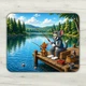 Коврик для мыши игровой и офисный 22х18 нескользящая резиновая основа, точная поверхность для оптической и лазерной мышки, износостойкая, для работы, игр и учебы (52460) - изображение 1