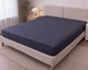 Простынь на резинке LARA сатин-страйп LUX black d13182 160х200х25 - изображение 1