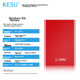 Портативний жорсткий диск KESU 500 ГБ, механічна флешка великої ємності, USB 3.0, K201, 2,5 дюйма, яскраво-червоний колір, для зберігання файлів і фотографій, резервного копіювання, великий обсяг пам'яті. - зображення 8