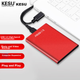 Портативний жорсткий диск KESU 500 ГБ, механічна флешка великої ємності, USB 3.0, K201, 2,5 дюйма, яскраво-червоний колір, для зберігання файлів і фотографій, резервного копіювання, великий обсяг пам'яті. - зображення 11