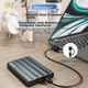 Портативний жорсткий диск Newsmy 2 ТБ, механічний, серія Xinghe Metal, USB 3.0, 2.5", чорний, матова текстура, хвилястий дизайн - зображення 3