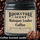 Ароматическая свеча «Bookstore Scent» Mahogany Leather Coffee черная 100 г - изображение 6