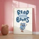 Постер «Read More Books» бумажный белый - изображение 7