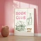 Постер «Book Club Open 24-7» бумажный бежевый - изображение 6