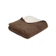 Плед Lotus Home 120117430 200*220 см Бавовна + акрил Коричневий - изображение 1