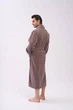Халат Nusa 120116739 3XL Велюр Коричневий - изображение 2
