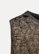 Майка Zara 17992 Чорний з золотистим XL (6771) - зображення 3