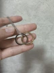 Кулон гіпоалергенний Double Ring з ланцюжком, підвіска, прикраса на шию з медичної сталі під срібло, унісекс - зображення 6