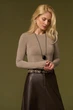 Женский лонгслив 3125 ТМ Triko Bakh 46-48 темный тауп (3125_dark taupe_1) - изображение 4