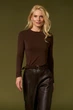 Женский лонгслив 3125 ТМ Triko Bakh 42-44 шоколад (3125_chocolate_1) - изображение 3