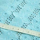 Ткань батист прошва натуральная хлопок 140 см, 75 г/м2, для рубашек, платьев, детской одежды голубая 5258458 - изображение 4