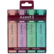 Набор маркеров Axent Highlighter 2537-A, 1-5 мм клиноп., 4 пастельных цвета (2537-80-A) - изображение 2