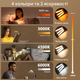 Премиум лампа для чтения книг 51Led на аккумуляторе. Трехголовая лампа с сенсорным управлением - изображение 8