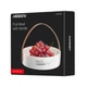 Фруктовница круглая Ardesto AR0961 22х22х5.5 см белая - изображение 5