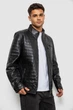Куртка мужская однотонная экокожа черный 214R601-5 AGER S - изображение 4