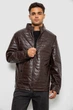 Куртка мужская однотонная экокожа коричневый 214R603-5 AGER XL - изображение 2