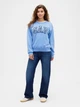 Свитшот на флисе женский GAP 461199312 XL Голубой (1161462673) - изображение 3