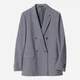 Пиджак классический удлиненный женский Uniqlo 105091065 XL Серый (1161457727) - изображение 3