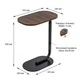 Столик приставной овальный 45х28х59см Walnut wood SW-00003367 - изображение 3