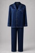 Чоловіча піжама із італійського шовку BOBRAND "Premium Blue" - 2XL - зображення 1