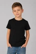 Футболка дитяча NoBrand Classic Чорний бавовна однотонна базова 92 (TSH-BOY-BLK-92) - зображення 1