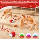 Интерактивная игрушка для кошек Умный мяч P02 с веревочкой дразнилкой, 3 режима игры, USB - изображение 4