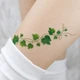 Временная тату Ботаника Зеленые растительные веточки 1 шт MK113-2 - изображение 1