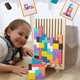 Дерев'яний тетріс дитяча 3D-головоломка, що розвиває, геометричний сортер, логічний конструктор Монтессорі TT10 - зображення 9