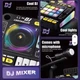 Дитяча музична установка з діджейським пультом DJ Mixer піаніно з мікрофоном та записом звуку на акумуляторі з USB 8D8A - зображення 6