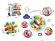 Развивающая погремушка Space Teether Ball с фигурками планет и пальчиковыми играми 11 см со спиннером и прорезывателем 6034 - изображение 5