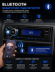 Автомагнитола 1 DIN автомобильная магнитола в машину с Bluetooth USB AUX microSD пультом FM радио 50 Вт эквалайзером для авто - изображение 2